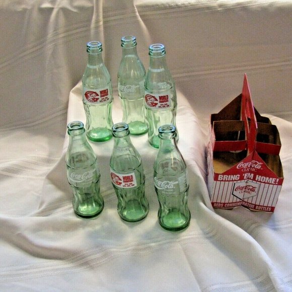 Coca cola Classic Cincinnati Reds 6 pack bottles - Picture 4 of 7